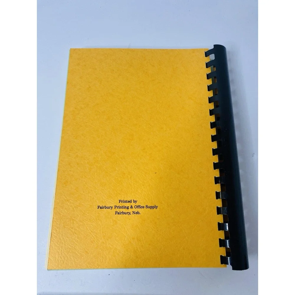Jefferson County Germanfest‎ Cookbook 1991 Fairbury Nebraska Vintage Recipes
